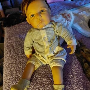 Striped Baby Doll with Cream Outfit